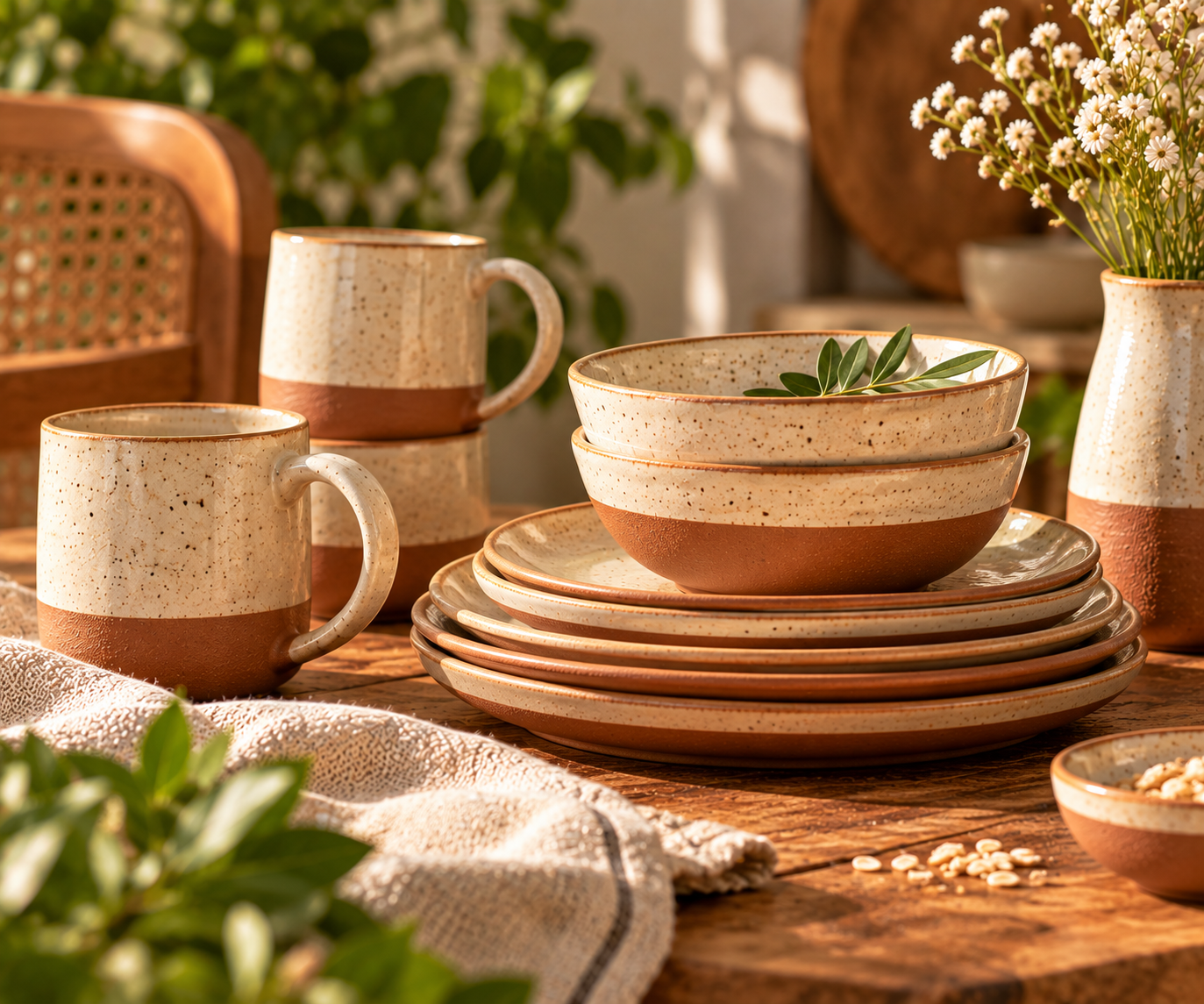 HomeClay handmade ceramic plate